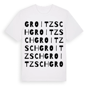 Groitzsch ordlek t-shirt – ekologisk bomull t-shirt från Pinshirt
