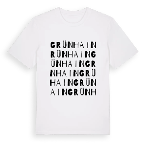 Grünhain ordlek t-shirt – ekologisk bomull t-shirt från Pinshirt