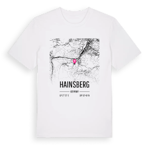 Hainsberg karta t-shirt – ekologisk bomull t-shirt från Pinshirt
