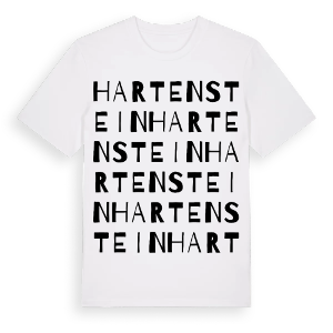Hartenstein ordlek t-shirt – ekologisk bomull t-shirt från Pinshirt