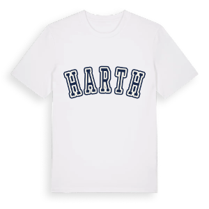 Harth college t-shirt – ekologisk bomull t-shirt från Pinshirt