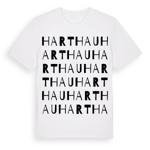 Harthau ordlek t-shirt – ekologisk bomull t-shirt från Pinshirt