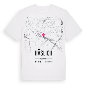 Häslich karta t-shirt – ekologisk bomull t-shirt från Pinshirt