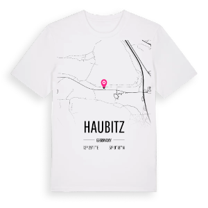 Haubitz karta t-shirt – ekologisk bomull t-shirt från Pinshirt