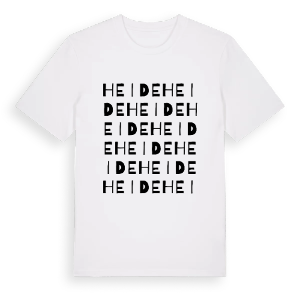 Heide ordlek t-shirt – ekologisk bomull t-shirt från Pinshirt