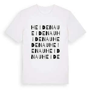 Heidenau ordlek t-shirt – ekologisk bomull t-shirt från Pinshirt