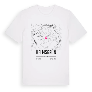 Helmsgrün karta t-shirt – ekologisk bomull t-shirt från Pinshirt