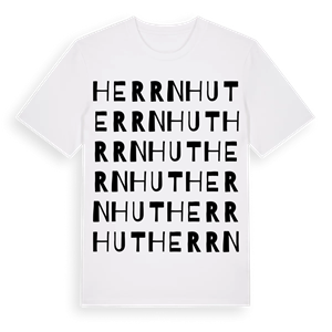 Herrnhut ordlek t-shirt – ekologisk bomull t-shirt från Pinshirt