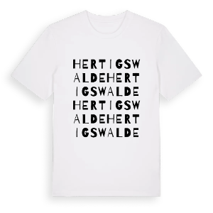 Hertigswalde ordlek t-shirt – ekologisk bomull t-shirt från Pinshirt