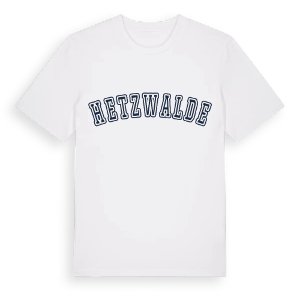 Hetzwalde college t-shirt – ekologisk bomull t-shirt från Pinshirt