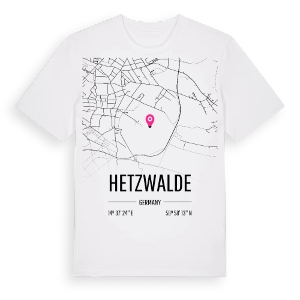 Hetzwalde karta t-shirt – ekologisk bomull t-shirt från Pinshirt