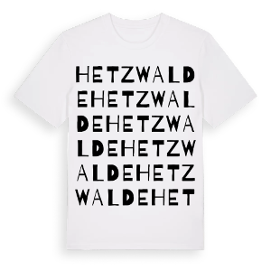 Hetzwalde ordlek t-shirt – ekologisk bomull t-shirt från Pinshirt