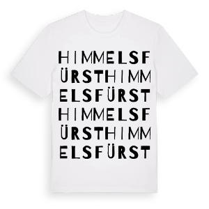 Himmelsfürst ordlek t-shirt – ekologisk bomull t-shirt från Pinshirt