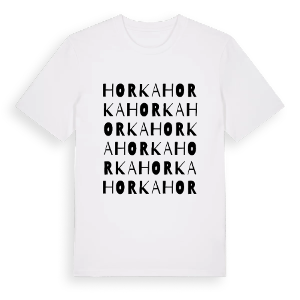 Horka ordlek t-shirt – ekologisk bomull t-shirt från Pinshirt