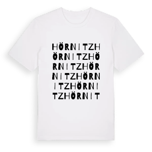 Hörnitz ordlek t-shirt – ekologisk bomull t-shirt från Pinshirt