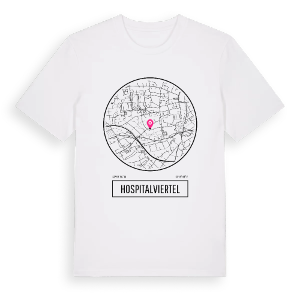 Hospitalviertel t-shirt – ekologisk bomull t-shirt från Pinshirt