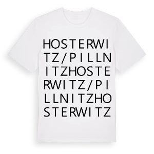 Hosterwitz/Pillnitz ordlek t-shirt – ekologisk bomull t-shirt från Pinshirt