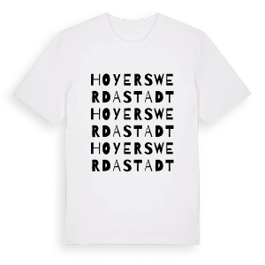 Hoyerswerda Stadt ordlek t-shirt – ekologisk bomull t-shirt från Pinshirt