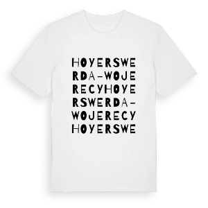 Hoyerswerda - Wojerecy ordlek t-shirt – ekologisk bomull t-shirt från Pinshirt