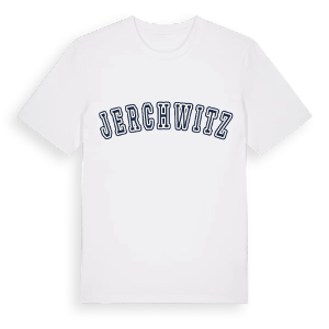 Jerchwitz college t-shirt – ekologisk bomull t-shirt från Pinshirt