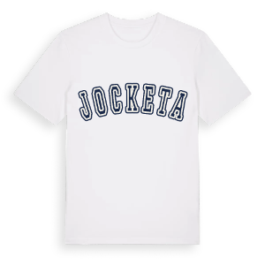 Jocketa college t-shirt – ekologisk bomull t-shirt från Pinshirt