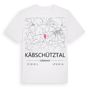 Käbschütztal karta t-shirt – ekologisk bomull t-shirt från Pinshirt