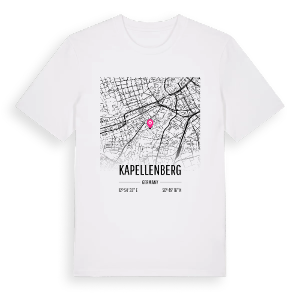 Kapellenberg karta t-shirt – ekologisk bomull t-shirt från Pinshirt