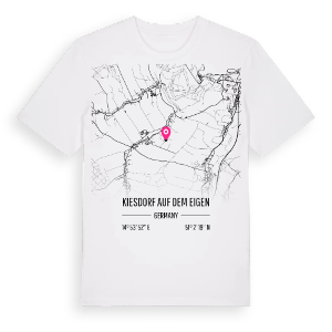 Kiesdorf auf dem Eigen karta t-shirt – ekologisk bomull t-shirt från Pinshirt