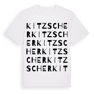 Kitzscher ordlek t-shirt – ekologisk bomull t-shirt från Pinshirt