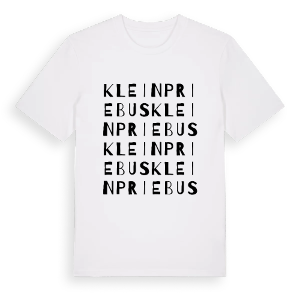 Klein Priebus ordlek t-shirt – ekologisk bomull t-shirt från Pinshirt