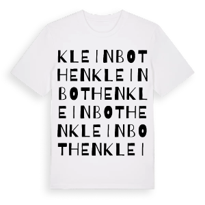 Kleinbothen ordlek t-shirt – ekologisk bomull t-shirt från Pinshirt