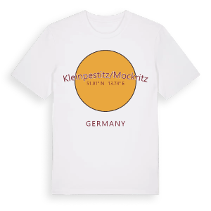 Kleinpestitz/Mockritz cirkel t-shirt – ekologisk bomull t-shirt från Pinshirt