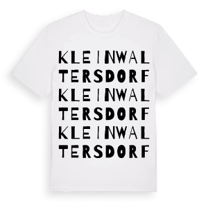 Kleinwaltersdorf ordlek t-shirt – ekologisk bomull t-shirt från Pinshirt