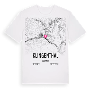 Klingenthal karta t-shirt – ekologisk bomull t-shirt från Pinshirt