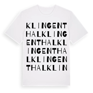 Klingenthal ordlek t-shirt – ekologisk bomull t-shirt från Pinshirt