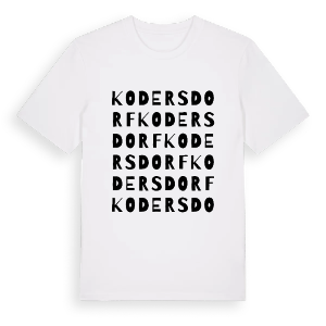 Kodersdorf ordlek t-shirt – ekologisk bomull t-shirt från Pinshirt