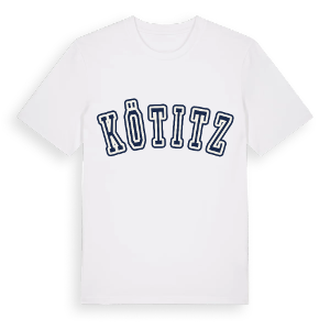 Kötitz college t-shirt – ekologisk bomull t-shirt från Pinshirt