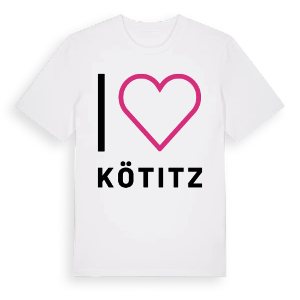 Jag älskar Kötitz t-shirt stort tryck – ekologisk bomull t-shirt från Pinshirt