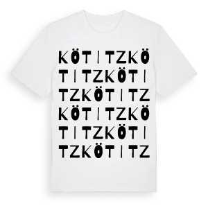 Kötitz ordlek t-shirt – ekologisk bomull t-shirt från Pinshirt
