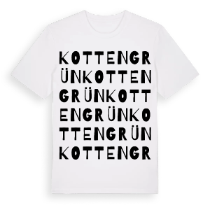 Kottengrün ordlek t-shirt – ekologisk bomull t-shirt från Pinshirt