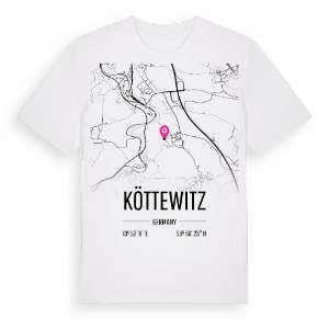 Köttewitz karta t-shirt – ekologisk bomull t-shirt från Pinshirt
