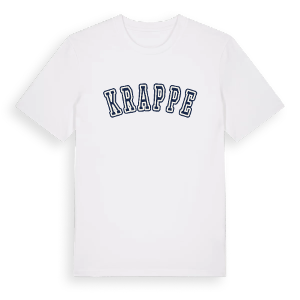 Krappe college t-shirt – ekologisk bomull t-shirt från Pinshirt