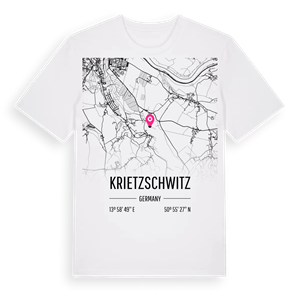 Krietzschwitz karta t-shirt – ekologisk bomull t-shirt från Pinshirt