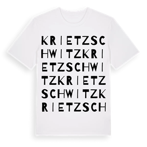 Krietzschwitz ordlek t-shirt – ekologisk bomull t-shirt från Pinshirt