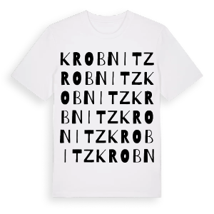 Krobnitz ordlek t-shirt – ekologisk bomull t-shirt från Pinshirt