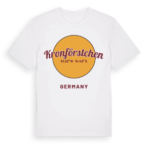Kronförstchen cirkel t-shirt – ekologisk bomull t-shirt från Pinshirt