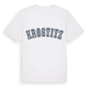 Krostitz college t-shirt – ekologisk bomull t-shirt från Pinshirt