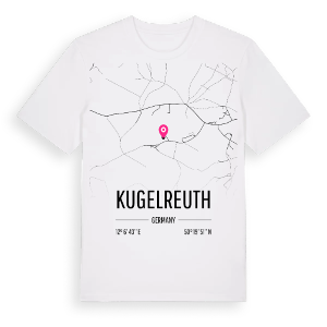 Kugelreuth karta t-shirt – ekologisk bomull t-shirt från Pinshirt