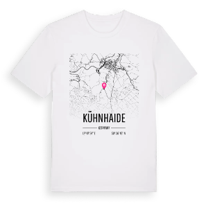 Kühnhaide karta t-shirt – ekologisk bomull t-shirt från Pinshirt