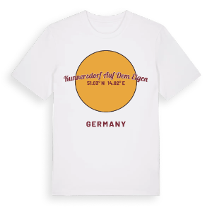 Kunnersdorf auf dem Eigen cirkel t-shirt – ekologisk bomull t-shirt från Pinshirt